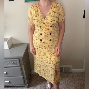 Yellow Floral Dress
